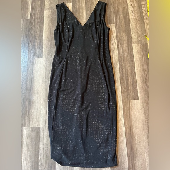 Calvin Klein Dresses & Skirts - Calvin Klein Black Sparkle Sheath Cocktail Dress SZ 6